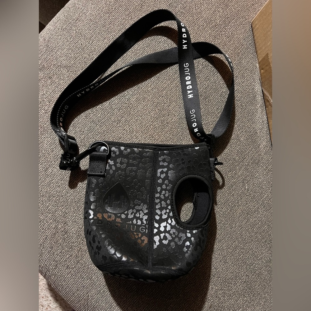 HydroJug Black Leopard Crossbody Bag 73oz